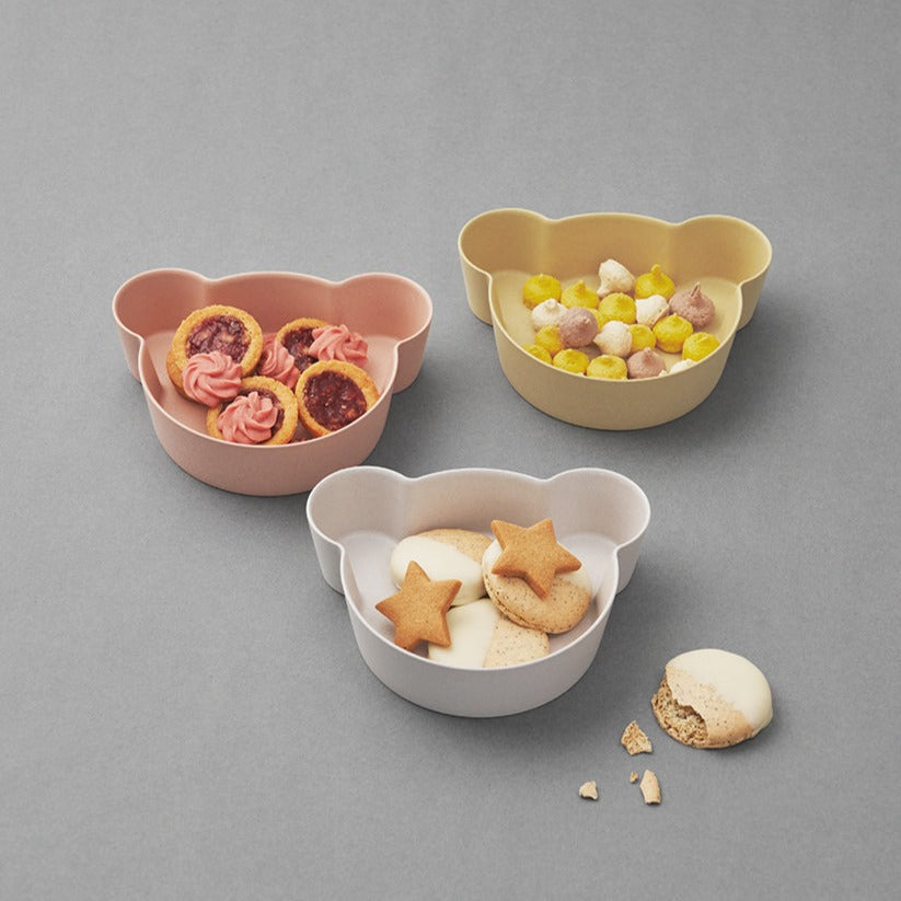 tak. BIO Kids Dish Set - Bear White