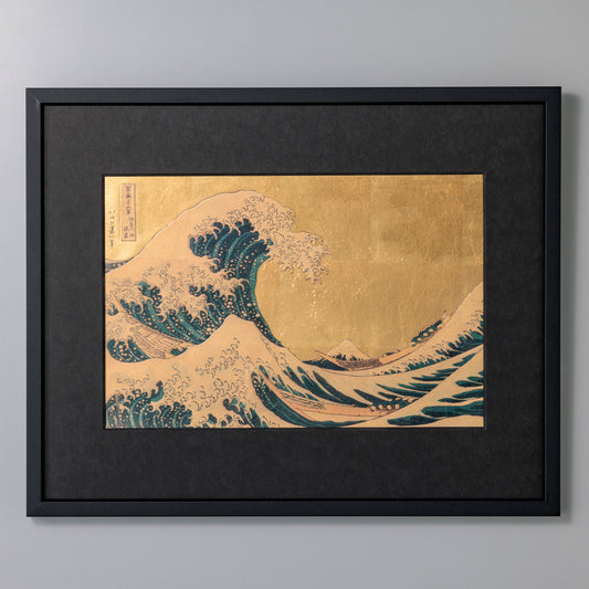 Gold Leaf Art 3D Frame – Great Wave
