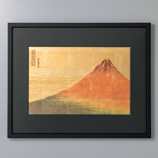 Gold Leaf Art 3D Frame – Red Fuji