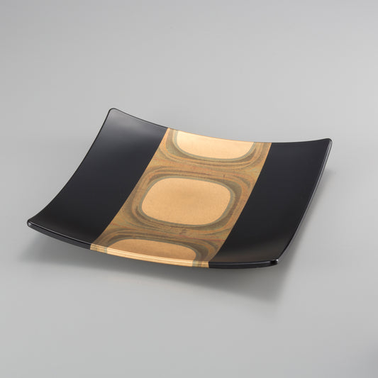 Kodai haku - Square plate L - Black