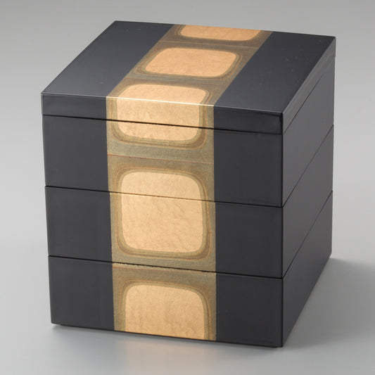 Kodai haku - Tiered box - Black