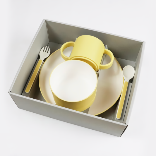 tak. Kids Dish Set - Standard Yellow