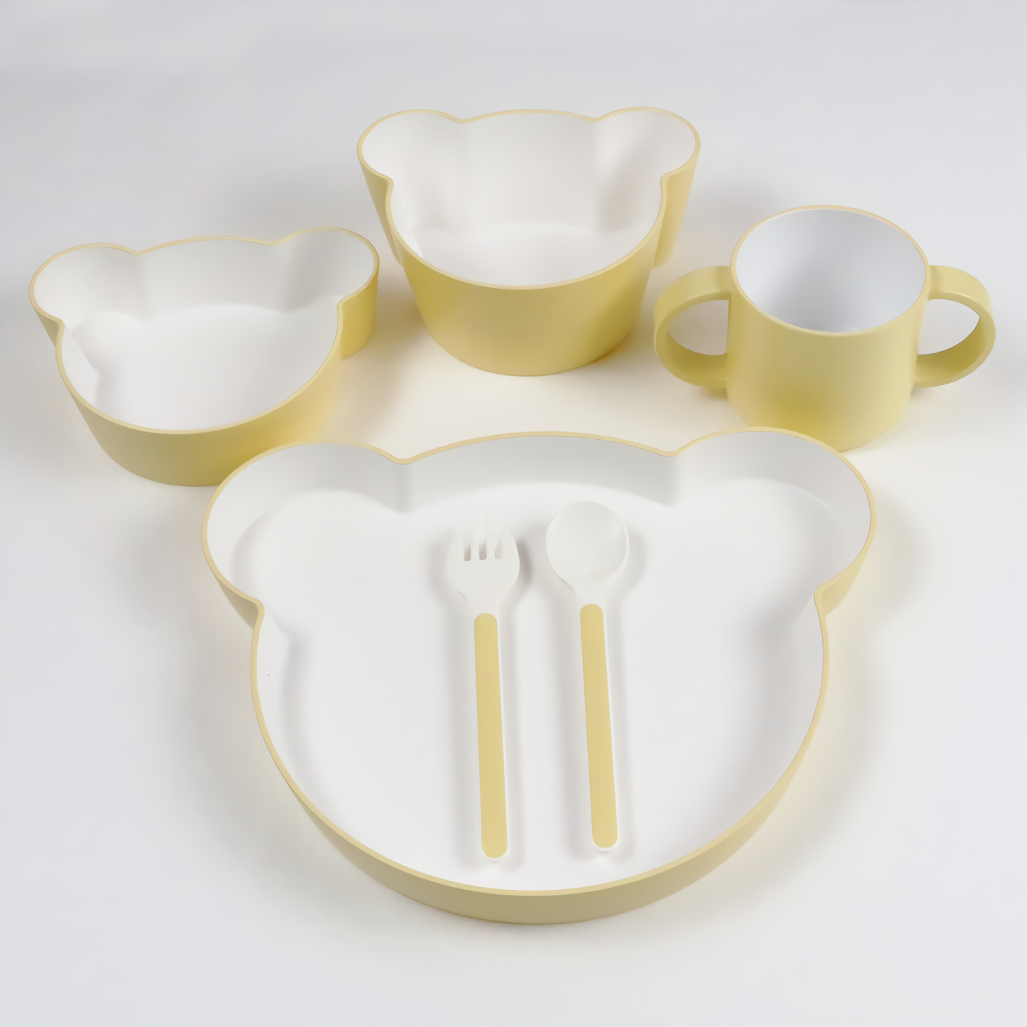 tak. Kids Dish Set - Bear Orange