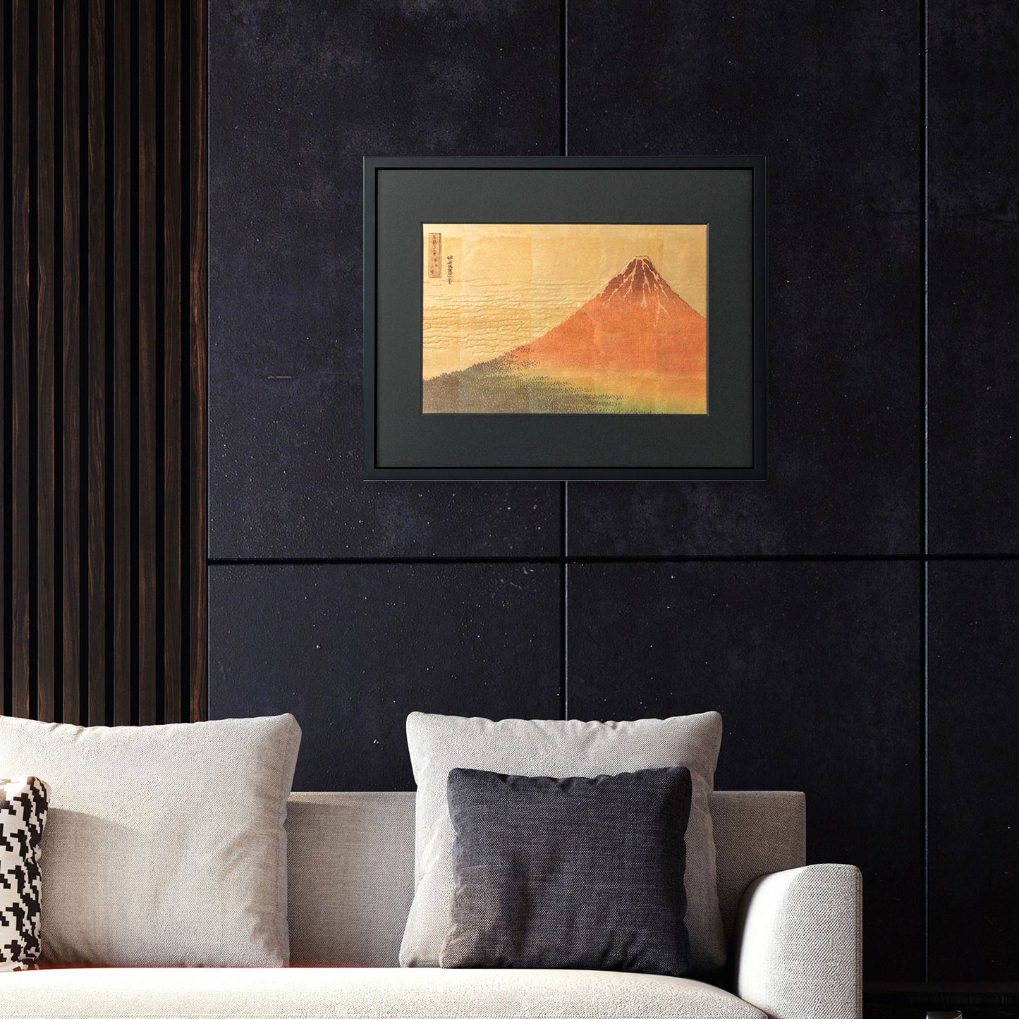 Gold Leaf Art 3D Frame – Red Fuji