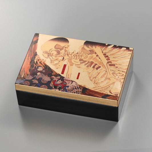 Gold Leaf Art Accessory Box – Skull