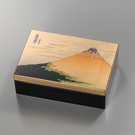 Gold Leaf Art Accessory Box – Red Fuji