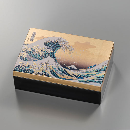 Gold Leaf Art Accessory Box – Great Wave
