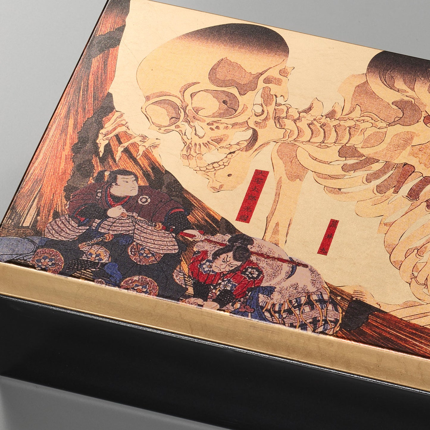 Gold Leaf Art Accessory Box – Skull